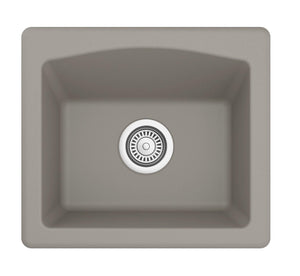 Alternate Image for Karran 18" Quartz Bar/Prep Sink, Concrete, QX-680-CN