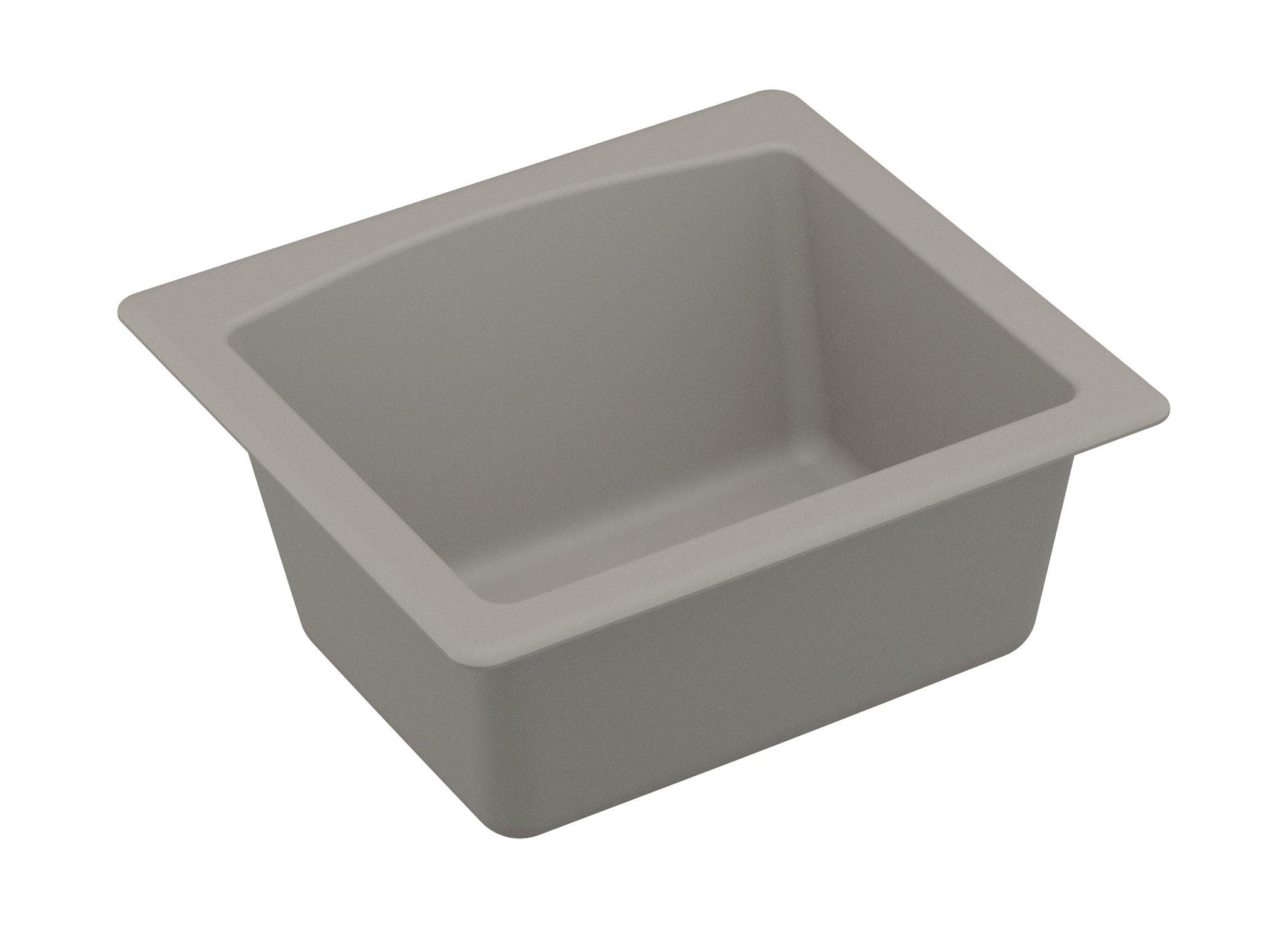 Karran 18" Quartz Bar/Prep Sink, Concrete, QX-680-CN