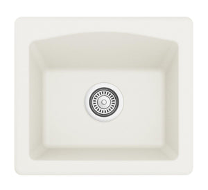 Alternate Image for Karran 18" Quartz Bar/Prep Sink, White, QX-680-WH