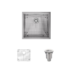 Alternate Image for Rene 20" Stainless Steel Kitchen Sink, 16 Gauge, R1-1019-16