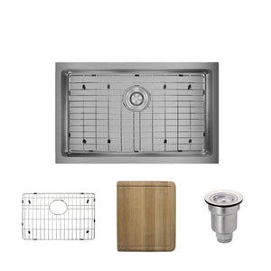 Alternate Image for Rene 29" Stainless Steel Kitchen Sink, 18 Gauge, R1-1036S-18