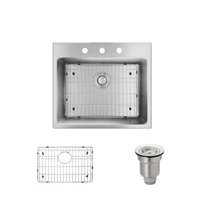 Alternate Image for Rene 23" Stainless Steel Kitchen Sink, 18 Gauge, R1-2015-18