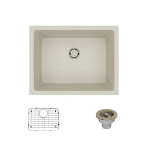 Alternate Image for Rene 22" Composite Granite Kitchen Sink, Concrete, R3-1004-CON-ST-CGS