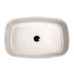 Alternate Image for Nantucket Sinks Regatta 24" x 15.75" Rectangular Fireclay Bathroom Vessel Sink with Accessories, Matte White, RC6044MW
