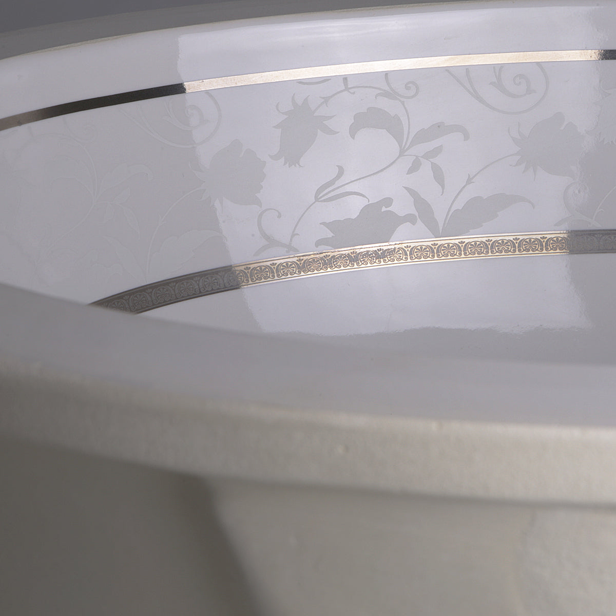 Nantucket Sinks Regatta 19" Fireclay Bathroom Sink, White/Platinum, RC78340SL