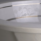 Nantucket Sinks Regatta 19" Fireclay Bathroom Sink, White/Platinum, RC78340SL