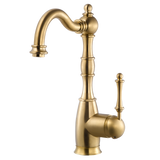 Houzer Regal Solid Brass Bar Faucet Brushed Brass, REGBA-160-BB