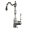 Houzer Regal Solid Brass Bar Faucet Brushed Nickel, REGBA-160-BN