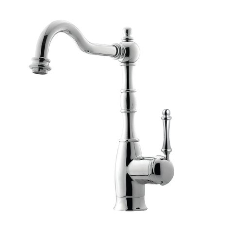 Houzer Regal Traditional Solid Brass Bar Faucet Polished Chrome, REGBA-160-PC