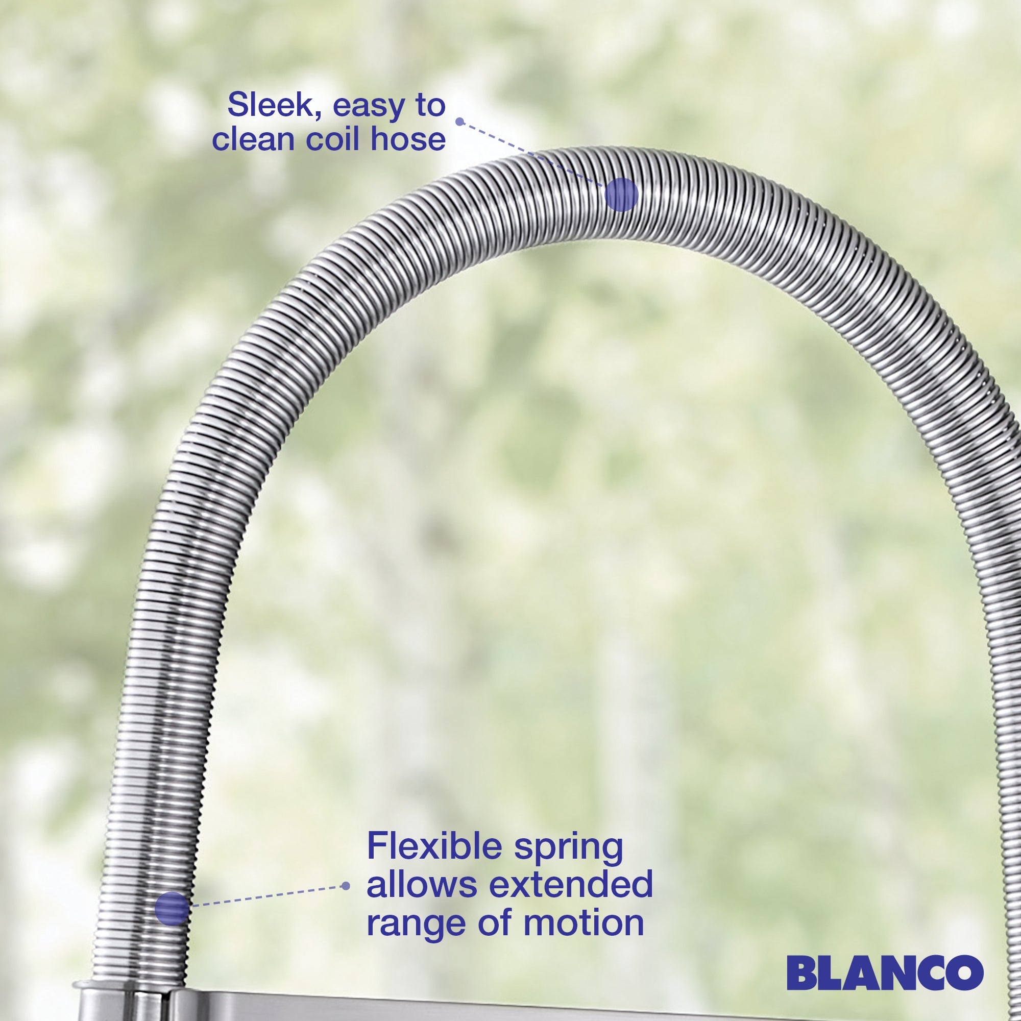 Blanco Rivana 1.5 GPM Brass Kitchen Faucet, Semi-Pro, Stainless, 442676