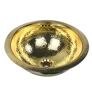 Alternate Image for Nantucket Sinks Brightwork Home 17" Brass Bathroom Sink, RLB-OF