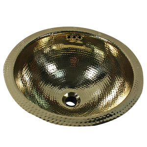 Alternate Image for Nantucket Sinks Brightwork Home 13" Brass Bathroom Sink, ROB-OF