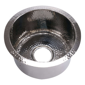 Alternate Image for Nantucket Sinks Brightwork Home 15" Round Stainless Steel Bar/Kitchen Sink, 18 Gauge, RS15-SS