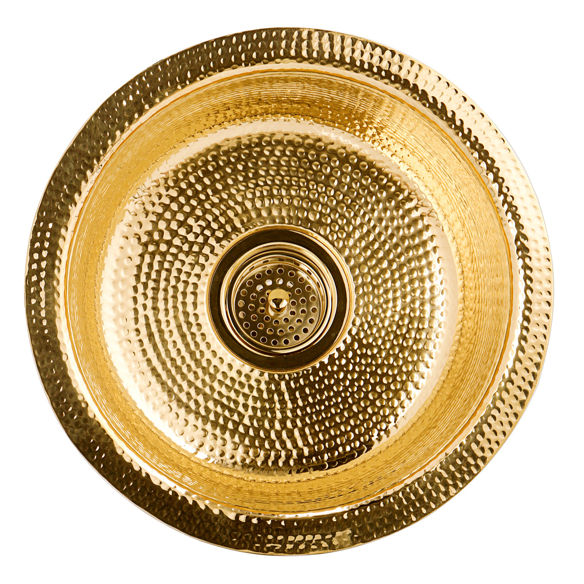 Nantucket Sinks Brightwork Home 15" Round Brass Bar/Kitchen Sink, RS15-UB