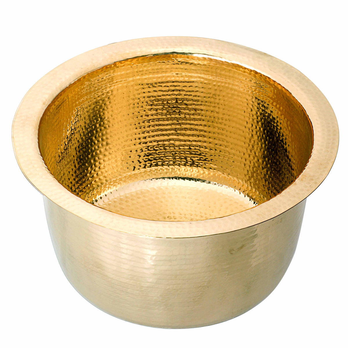 Nantucket Sinks Brightwork Home 15" Round Brass Bar/Kitchen Sink, RS15-UB