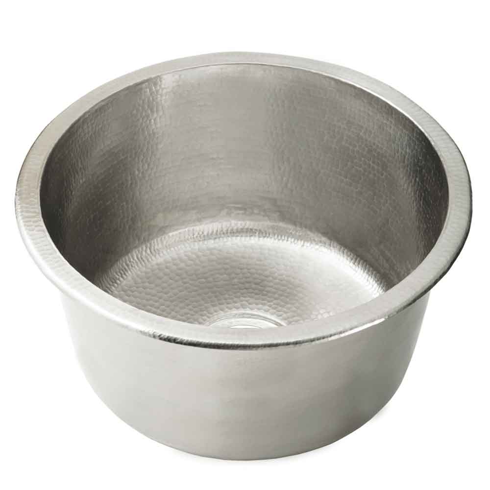 Native Trails Redondo Chico 15" Nickel Bar/Prep Sink, Brushed Nickel, CPS560