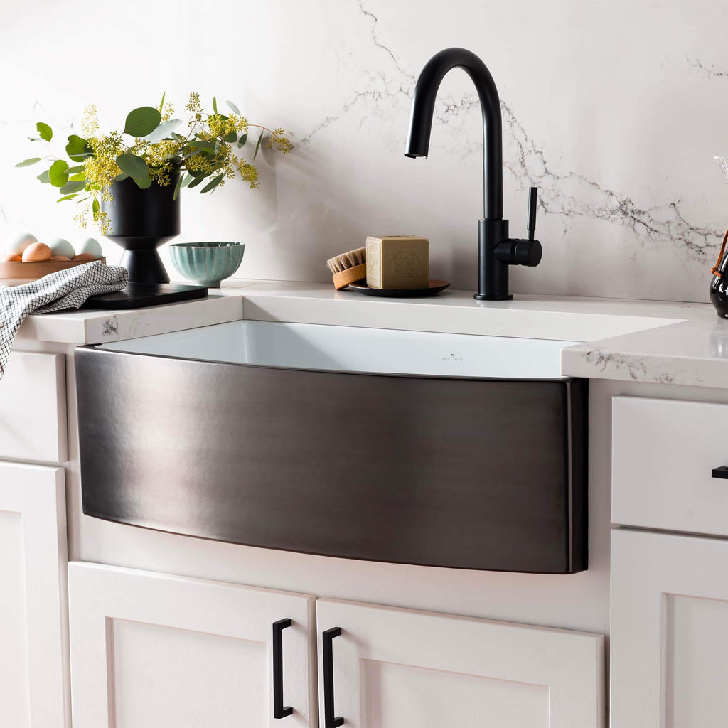 Native Trails Rendezvous 33 Fireclay Farmhouse Sink Gunmetal Pmk332