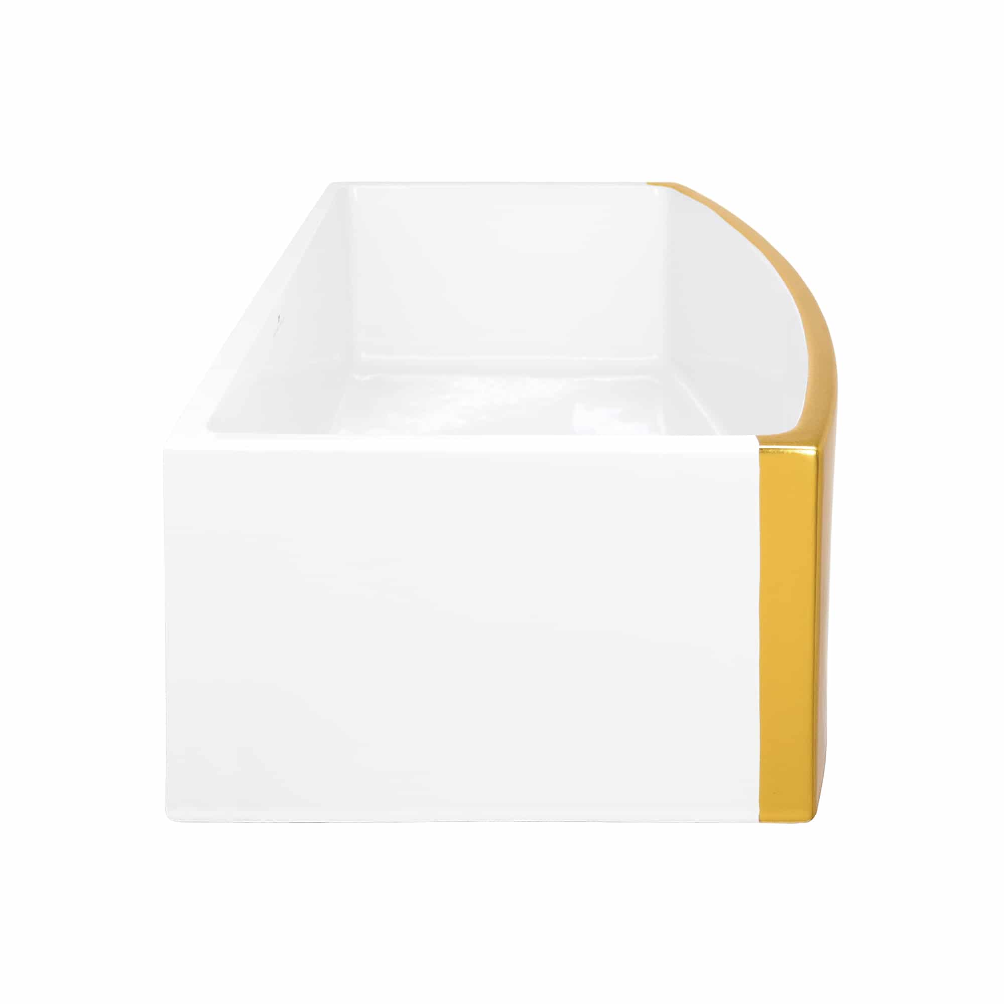 Native Trails Rendezvous 33" Fireclay Farmhouse Sink, Matte Gold, PMK3320-G