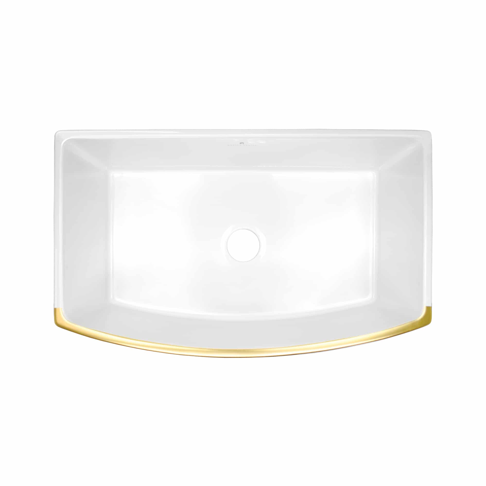 Native Trails Rendezvous 33" Fireclay Farmhouse Sink, Matte Gold, PMK3320-G