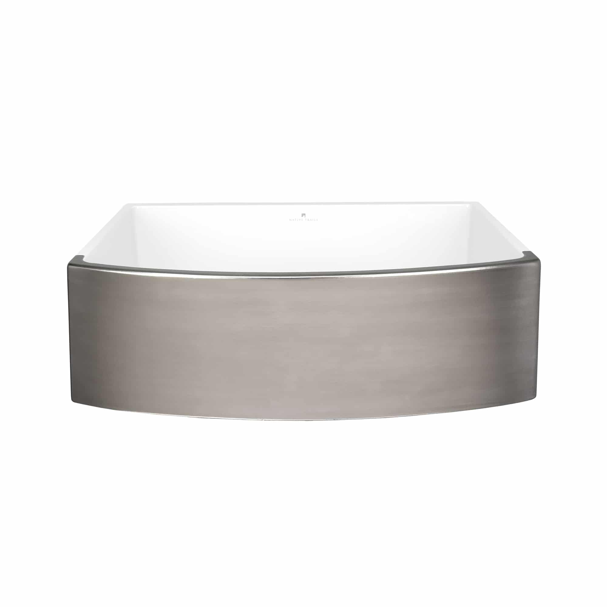 Native Trails Rendezvous 33" Fireclay Farmhouse Sink, Platinum, PMK3320-P