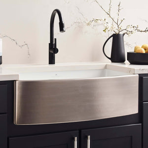 Alternate Image for Native Trails Rendezvous 33" Fireclay Farmhouse Sink, Platinum, PMK3320-P
