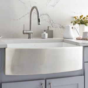 Alternate Image for Native Trails Rendezvous 33" Fireclay Farmhouse Sink, Silver, PMK3320-S