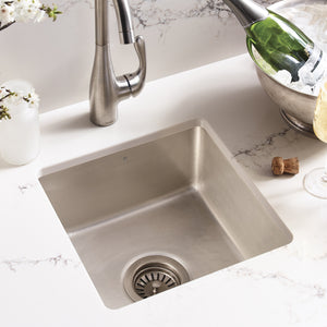 Alternate Image for Native Trails Reveler 16" Square Fireclay Bar/Prep Sink, Silver, PMB1515-S