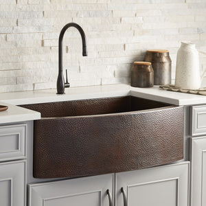 Alternate Image for Native Trails Rhapsody 33" Copper Farmhouse Sink, Antique Copper, CPK295