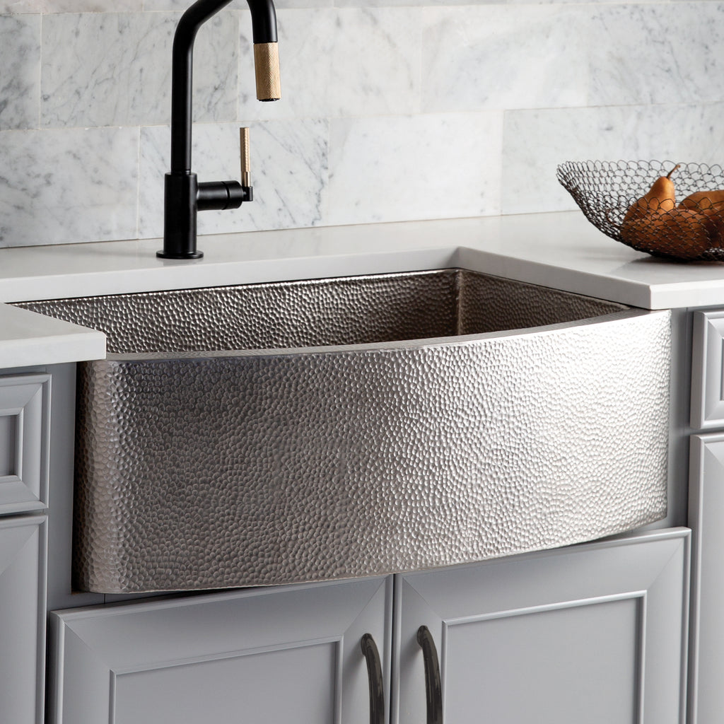 Native Trails Rhapsody 33 Nickel Farmhouse Sink Brushed Nickel Cpk5