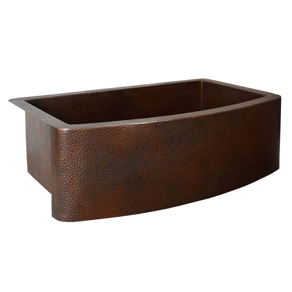 Native Trails Rhapsody 33" Copper Farmhouse Sink, Antique Copper, CPK295
