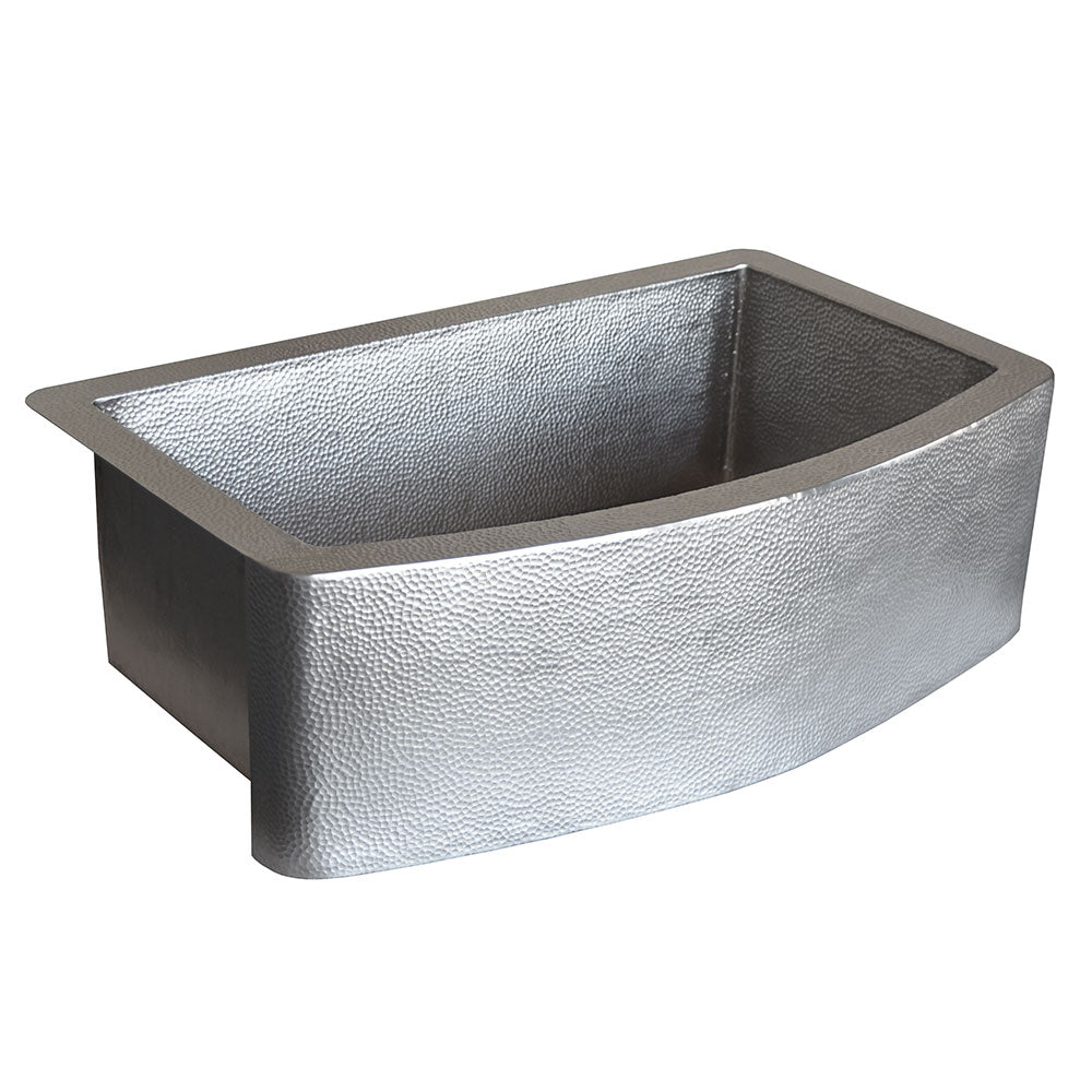 Native Trails Rhapsody 33" Nickel Farmhouse Sink, Brushed Nickel, CPK595
