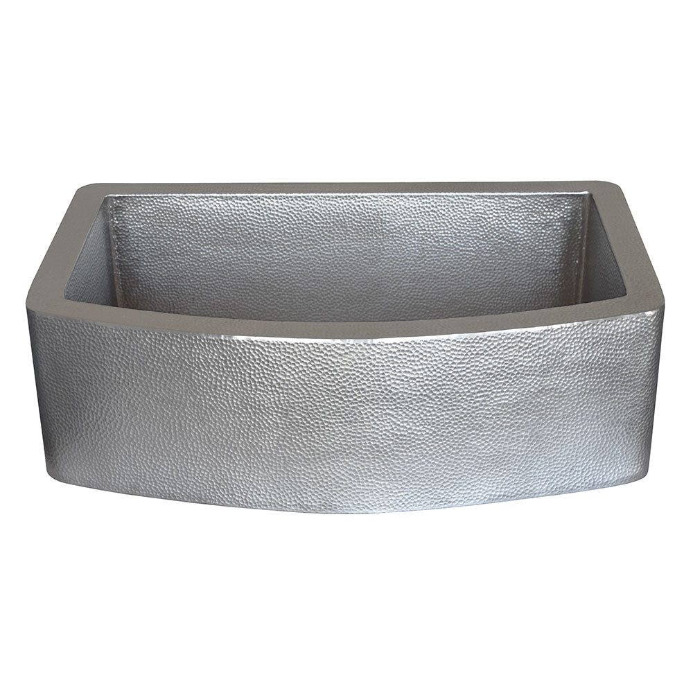 Native Trails Rhapsody 33" Nickel Farmhouse Sink, Brushed Nickel, CPK595