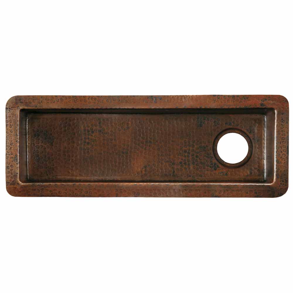 Native Trails Rio Chico 30" Copper Bar/Prep Sink, Antique Copper, CPS210