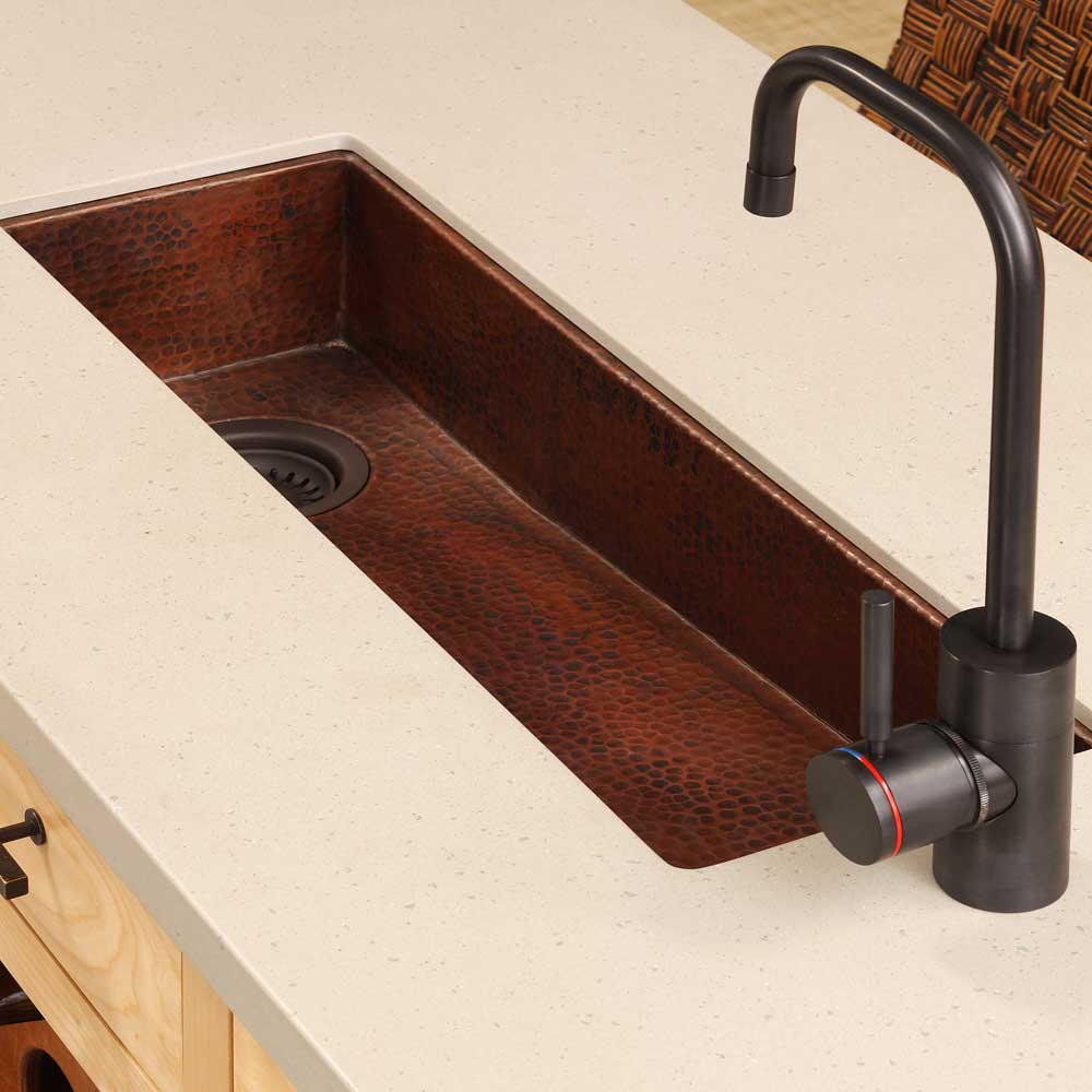 Native Trails Rio Chico 30" Copper Bar/Prep Sink, Antique Copper, CPS210