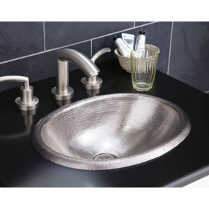 Alternate Image for Native Trails Rolled Baby Classic 16" Oval Nickel Bathroom Sink, Brushed Nickel, CPS539