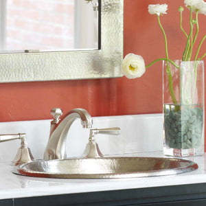 Alternate Image for Native Trails Rolled Classic 19" Oval Nickel Bathroom Sink, Brushed Nickel, CPS540