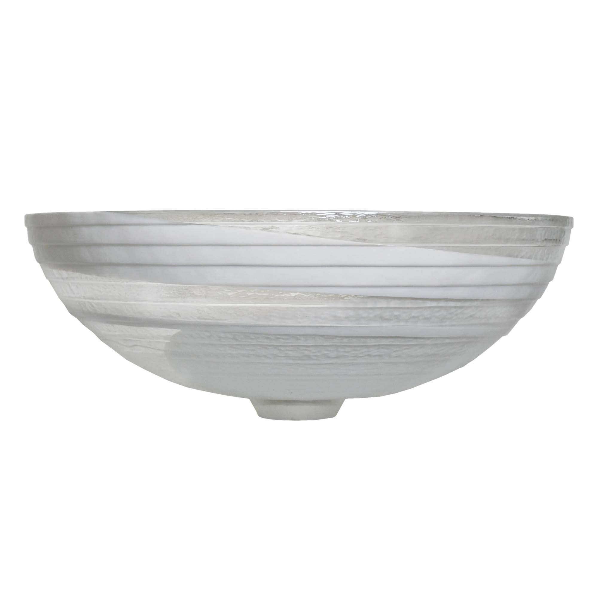 Native Trails Murano 16" Round Vessel Glass Bathroom Sink, Seaspray, MG1605-SY