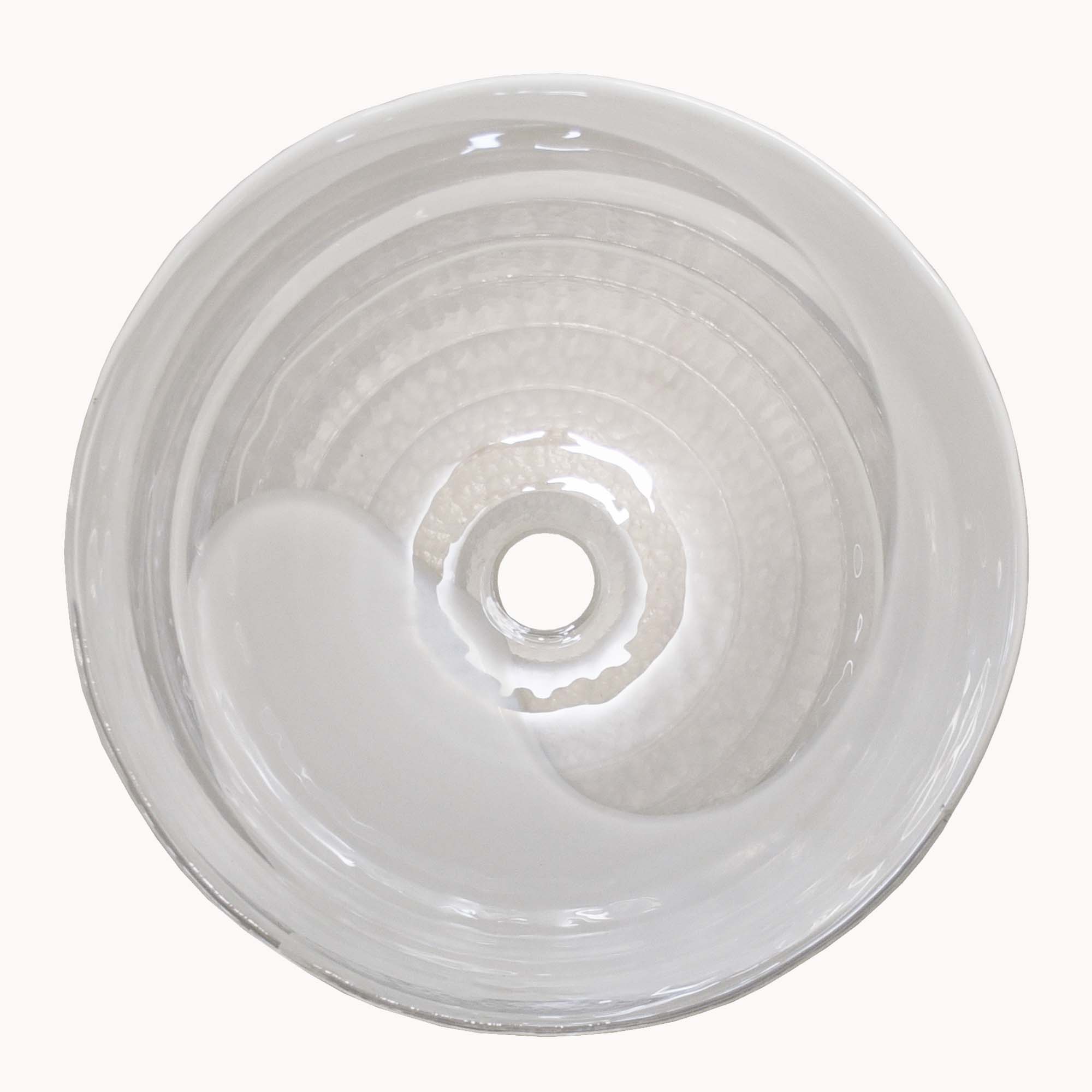 Native Trails Murano 16" Round Vessel Glass Bathroom Sink, Seaspray, MG1605-SY
