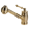 Houzer Scepter Pull Out Solid Brass Kitchen Faucet Brushed Brass, SCEPO-263-BB