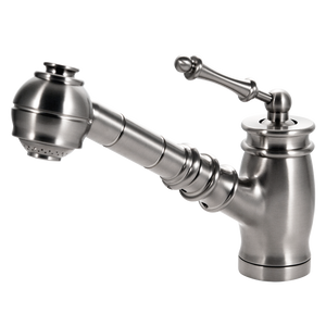 Alternate Image for Houzer Scepter Pull Out Solid Brass Kitchen Faucet Brushed Nickel, SCEPO-263-BN