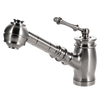 Houzer Scepter Pull Out Solid Brass Kitchen Faucet Brushed Nickel, SCEPO-263-BN