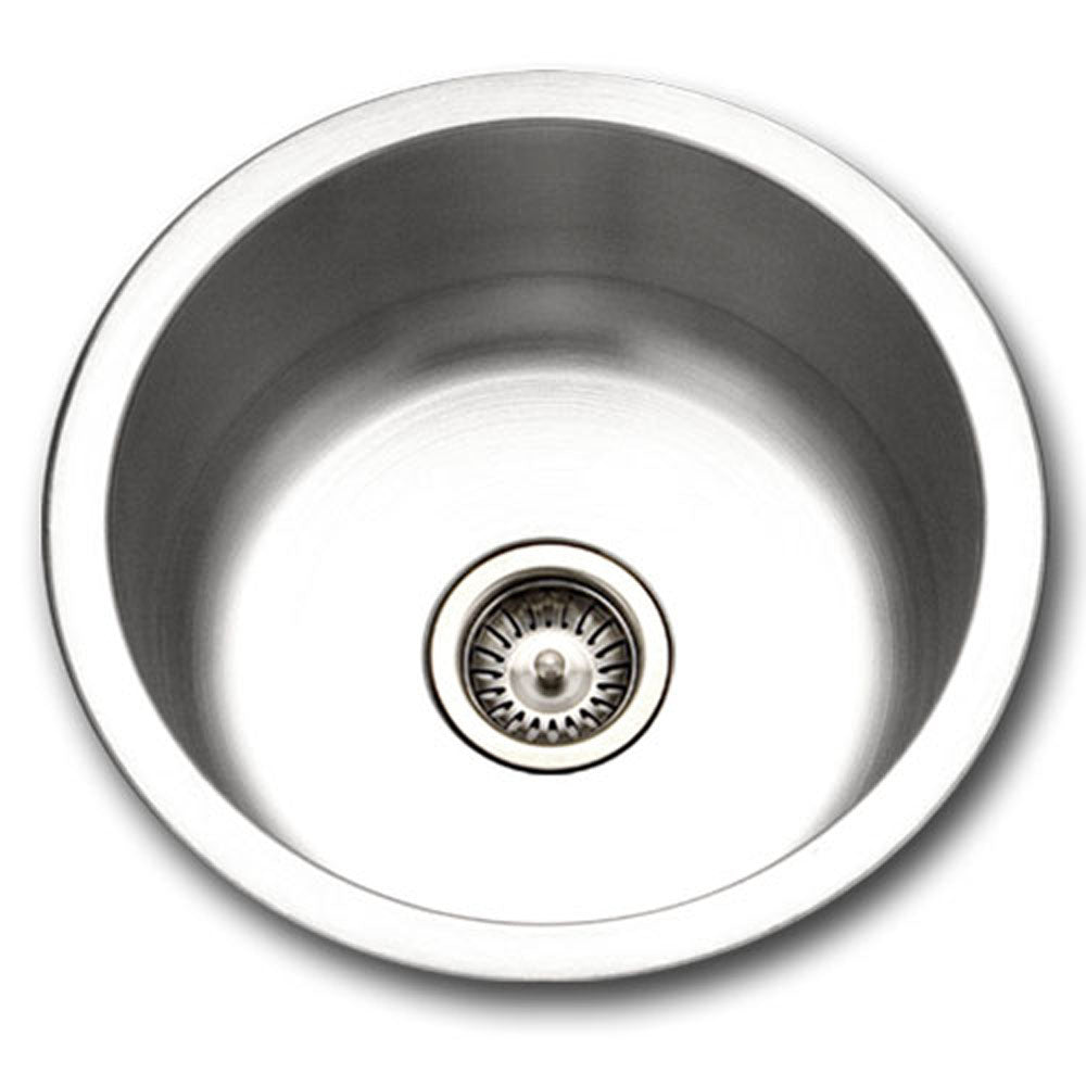 Houzer 18" Stainless Steel Undermount Bar/Prep Sink, Round, CF-1830-1 - The Sink Boutique