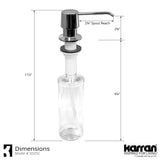 Karran SD25 Kitchen Soap/Lotion Dispenser in Chrome, SD25C