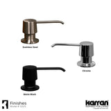 Karran SD25 Kitchen Soap/Lotion Dispenser in Chrome, SD25C