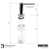 Karran SD35 Kitchen Soap/Lotion Dispenser in Chrome, SD35C