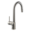 Houzer Sentinel Pull Down Kitchen Faucet Hot Water Safety Brushed Nickel, SENPD-466-BN