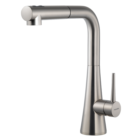 Houzer Soma Pull Out Kitchen Faucet Brushed Nickel, SOMPO-665-BN