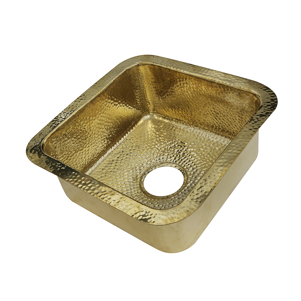 Nantucket Sinks Brightwork Home 17" Brass Bar Sink, SQRB-7 - The Sink Boutique