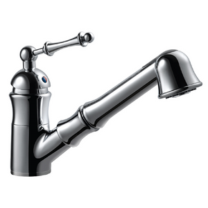 Alternate Image for Houzer Squire Pull Out Traditional Kitchen Faucet with CeraDox Technology Polished Chrome, SQUPO-176-PC