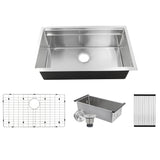 Nantucket Sinks Pro Series 32" Stainless Steel Kitchen Sink, SR-PS-3220-16 - The Sink Boutique